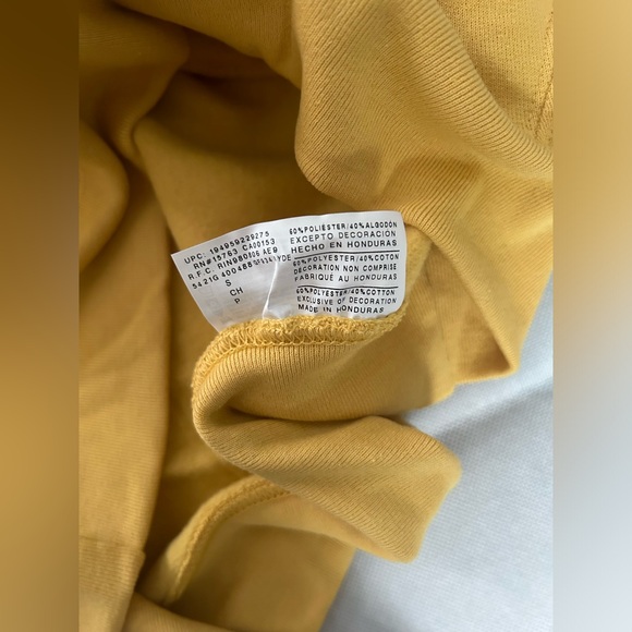 Champion yellow hoodie with front pocket new with tags, size small. - Picture 4 of 5